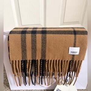 Burberry Giant Check Wool Scarf